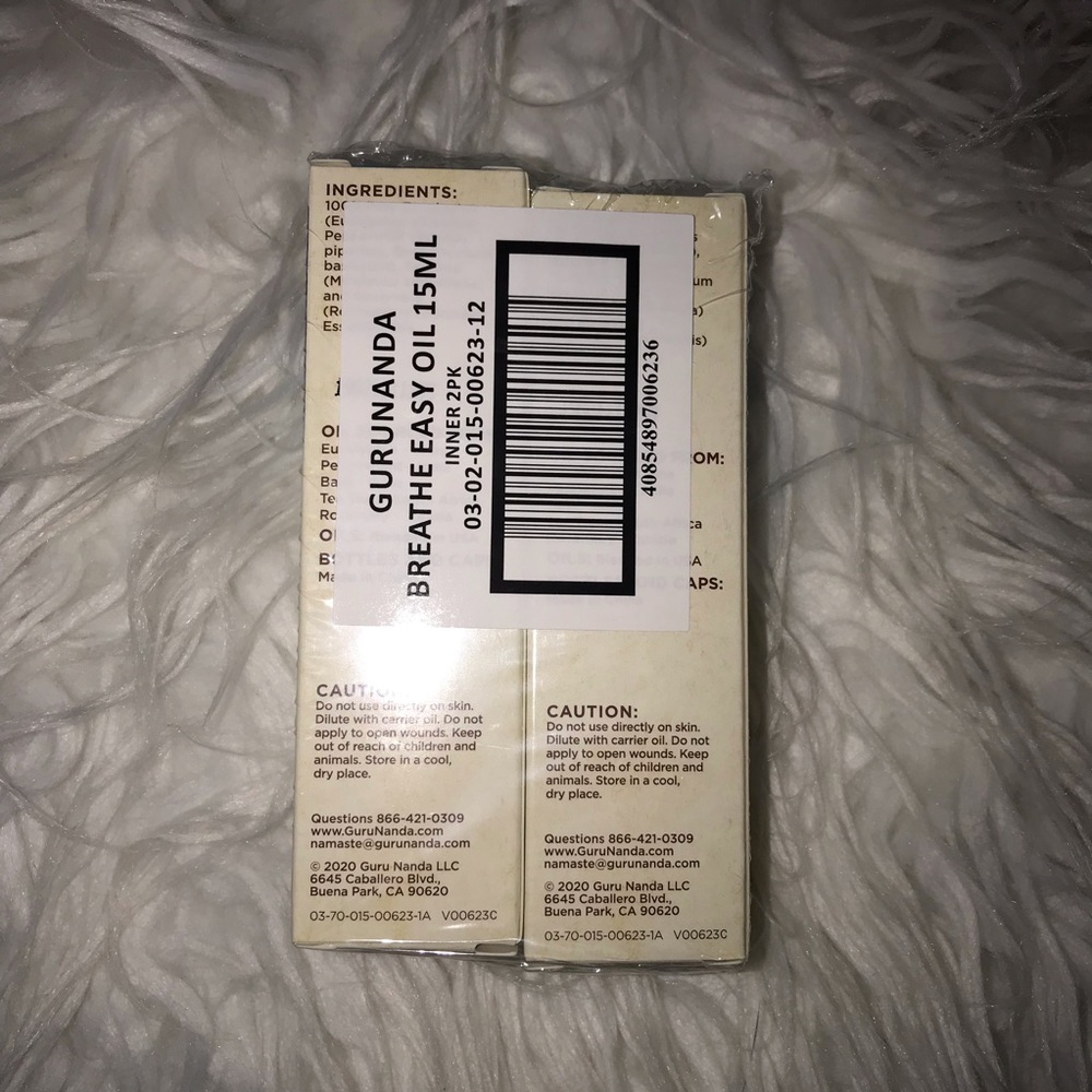 Lot of 2-Guru Ganda Breath Easy Essential Oil - Picture 3 of 3